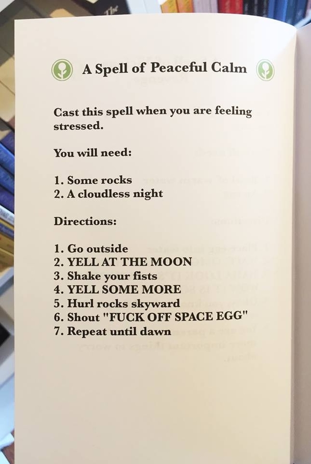 A spell of calming