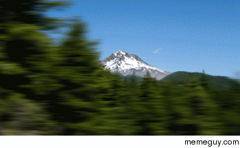 A spinning mountain 
