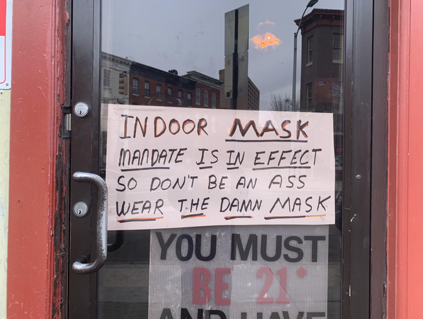 A store in Maryland really needed people to wear their masks