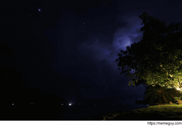 A storm moving in over Moorea