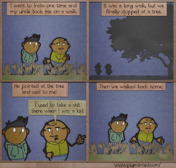 A story my cousin told me about him and his uncle
