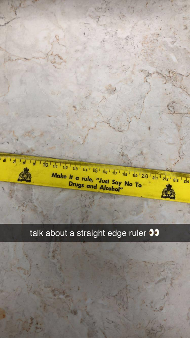 A Straight Edge Ruler