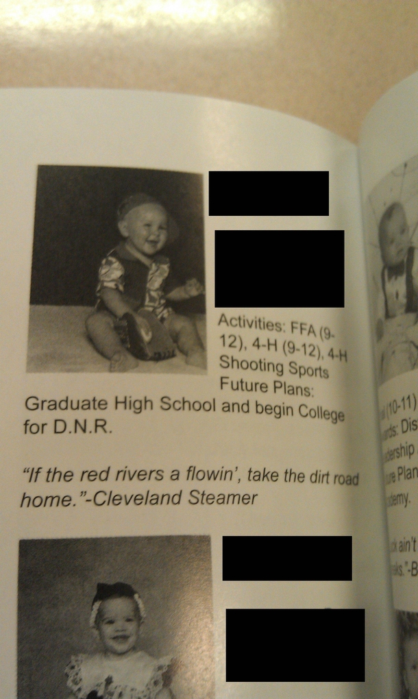 A student got his senior yearbook quote past the censors 