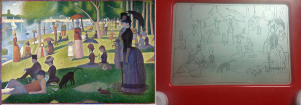 A Sunday Afternoon on an Etch-a-Sketch