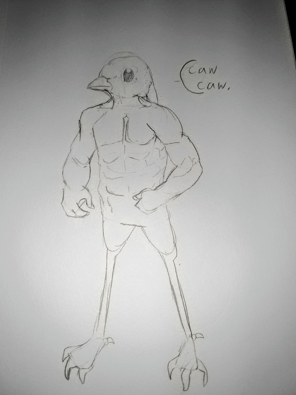 A Swol Bird My  year old daughter drew this and I cant stop laughing