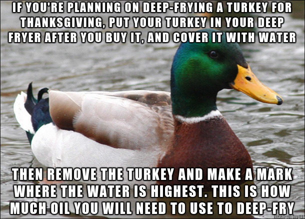 A Thanksgiving PSA Because no one wants to call  for something that couldve easily been prevented