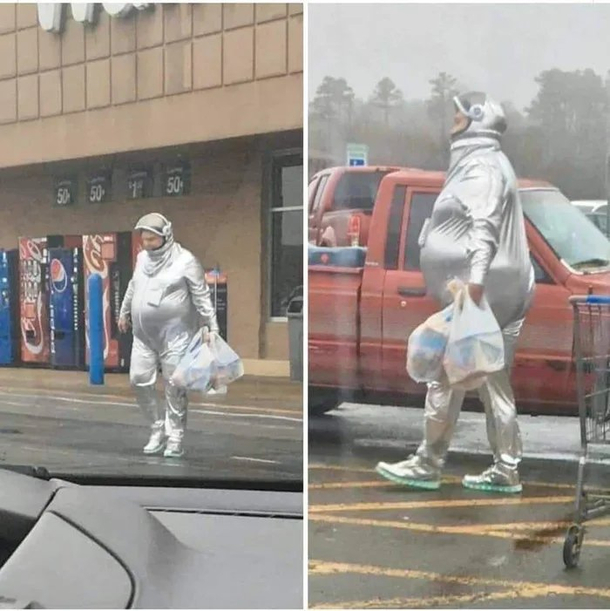 A Walmartian caught on camera
