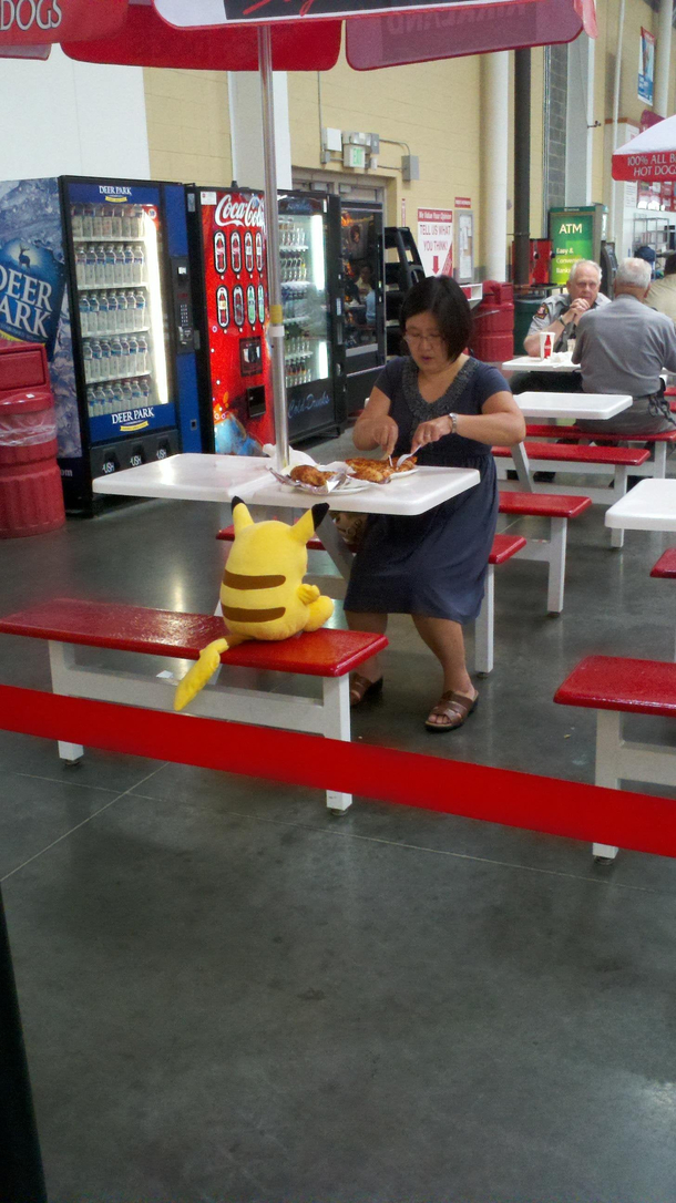 a wild Pikachu appeared at Costco