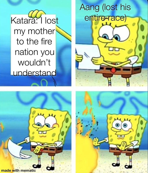 Aang vs katara