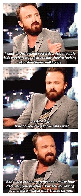 Aaron Paul goes to Disneyland