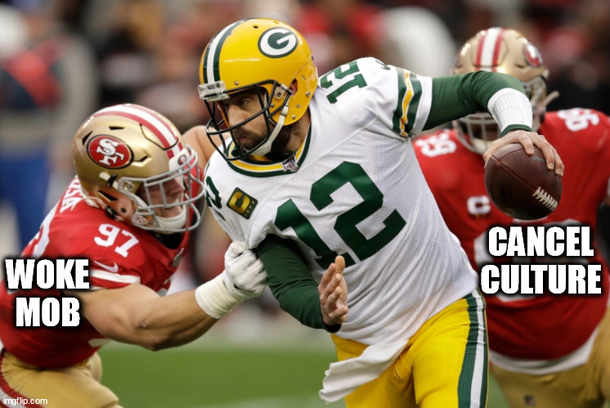 Aaron Rodgers explaining why the Packers lost