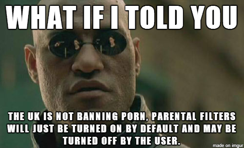 About the UK porn ban