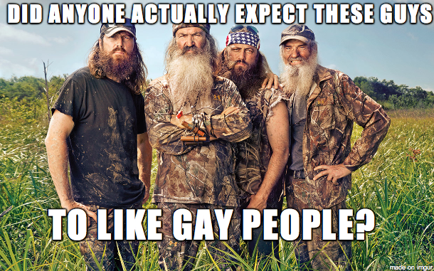 About this Duck Dynasty situation