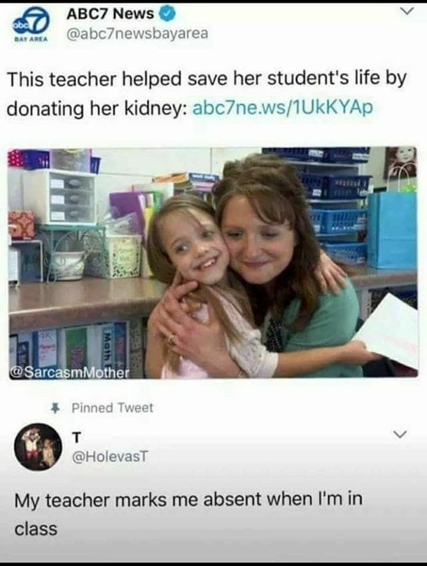 Absent while in class