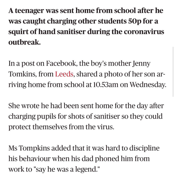 Absolute madlad teenage entrepreneur