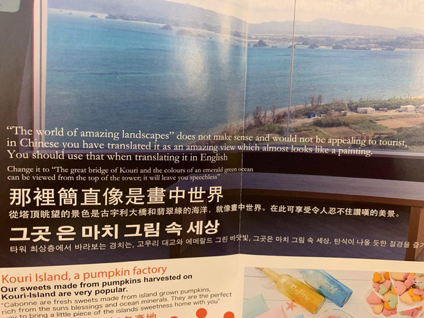 Absolutely amazing brochure in Okinawa Really encapsulates the beauty of the sea