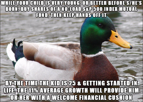 Actual advice mallard A very nice thing you can do for your children even before they are born