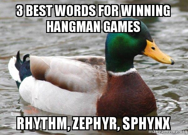 Actual Advice Mallard hangman hack