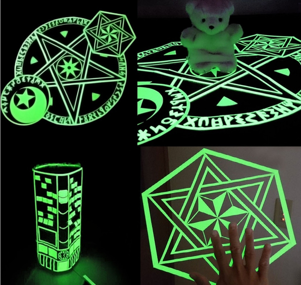 Actual image from a glow in the dark tape ad from Aliexpress 