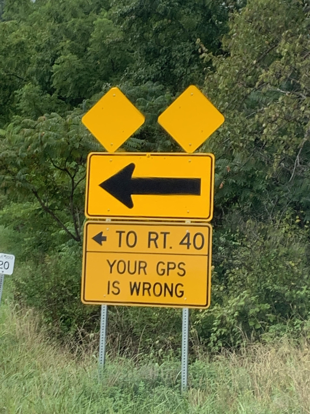 Actual road sign in my town because too many people get lost in someones driveway