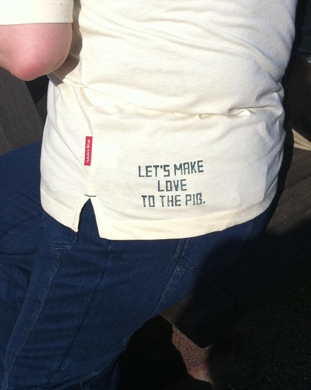 Actual shirt seen in Japan on a  year old woman