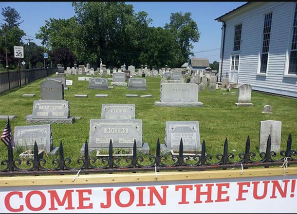 Ad placement gone wrong in Bible camp