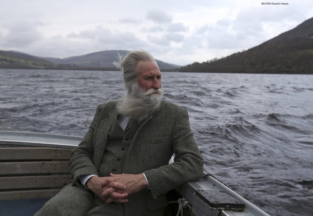 Adrian Shine the leader of the Loch Ness Project looks exactly like how I imagined the leader of the Loch Ness Project looks like