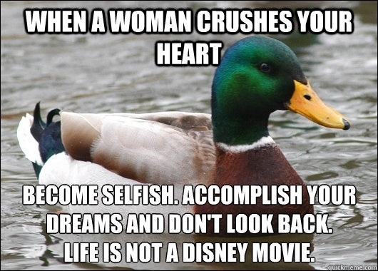 Advice Mallard knows how to deal with getting dumped