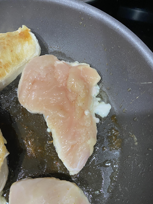 Africa chicken The chicken I was cooking last night looks like Africa