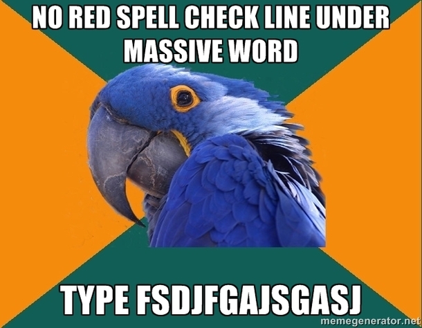 After a long or complex word Im never sure