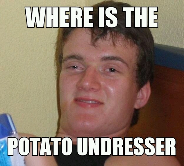 After a whole days studying my roommates brain failed and I heard him scream this from the kitchen