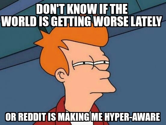 After everything going on in the world