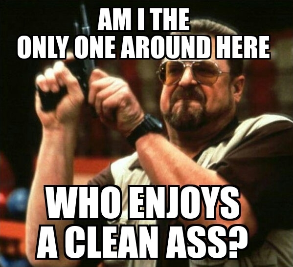 After having family over last night and getting made fun of for having more baby wipes in the bathroom than toilet paper And I dont own any babies