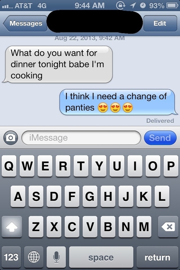After over a year living together this is the biggest turn on