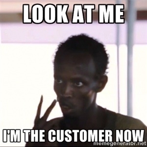 After quitting my retail job I sometime see old coworkers while Im shopping