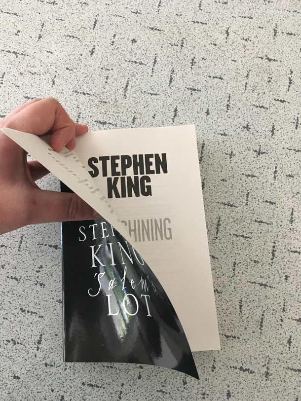 After reading The Shining I expected to read Salems Lot by Stephen King So far it feels a bit familiar