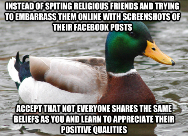After seeing the th look how stupid my Christian FB friend is screenshot