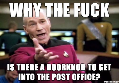 After struggling to open the door with  packages in my arms