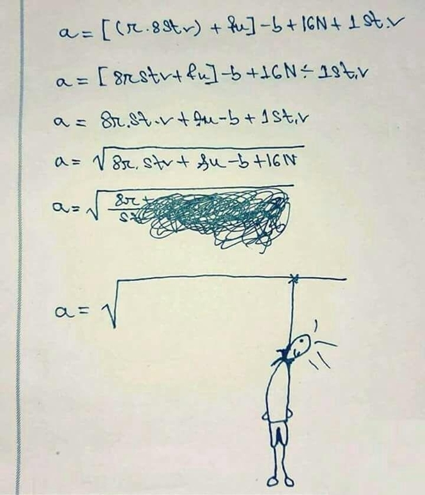 After the third step he knew his fate