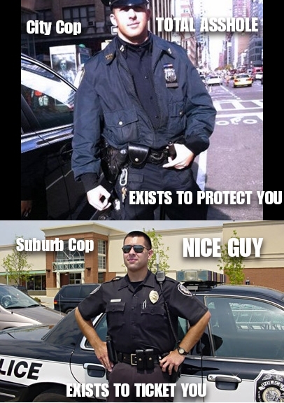 After visiting both city and suburb environments frequently I found this is the truth