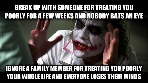 After years of dealing with my violent alcoholic father his family doesnt understand why I dont jump at the chance to see him