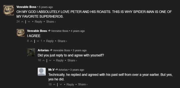 Agreeing with yourself