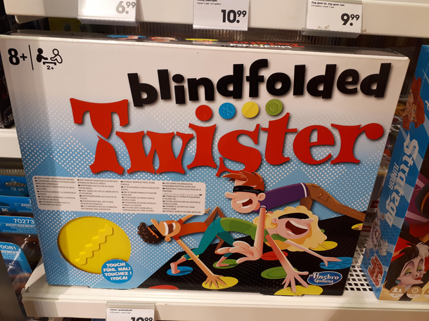 Ah yes grabbing around while blindfolded nothing could go wrong here