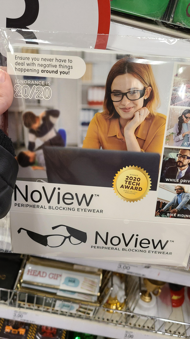 Ah yes the best glasses out there so I can block out the haters