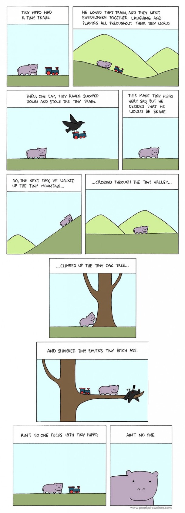 Aint no one fucks with tiny Hippo