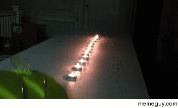 Airzooka vs Candles