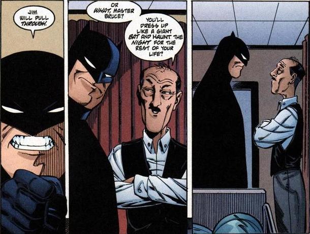 Alfred burns Batman - Meme Guy
