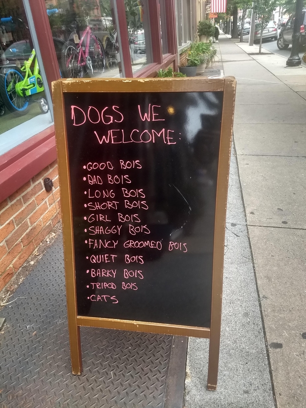 All bois welcome