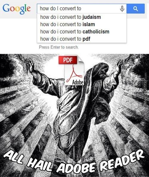 All hail Adobe Reader