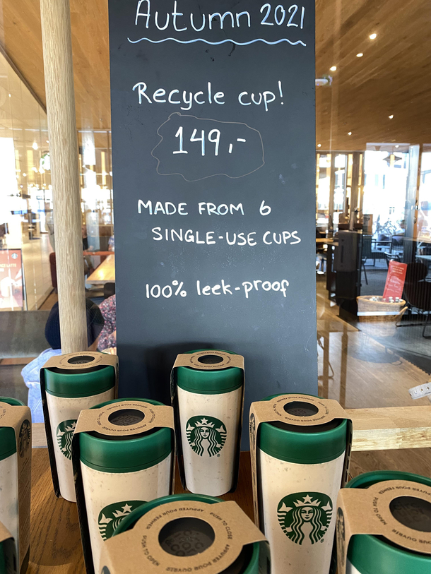 All I could think was the weirdness of a cup being attacked by leeks